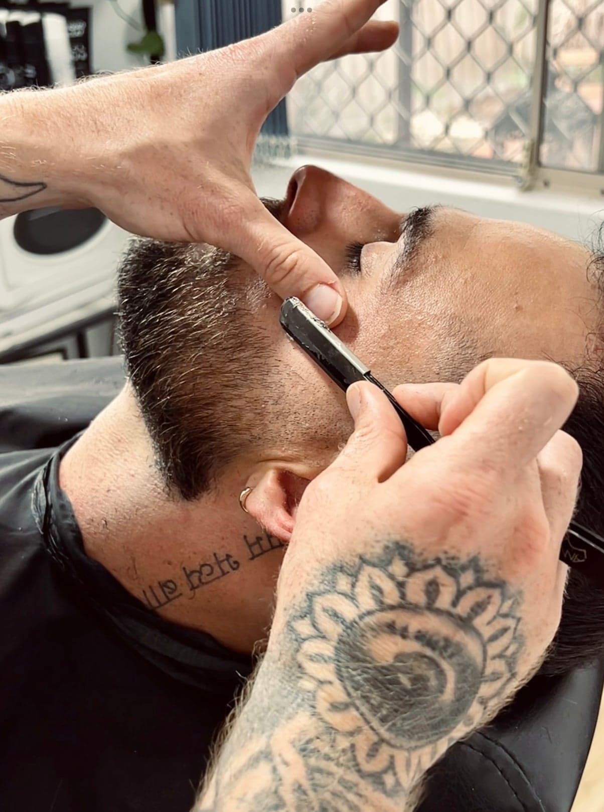 Premium beard trim with hot towels